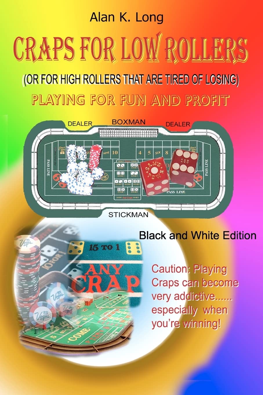 Affordable Craps Dice Set - Classic Black and White Design for Beginners & Low Rollers | Perfect for Casino Nights, Home Games & Practice