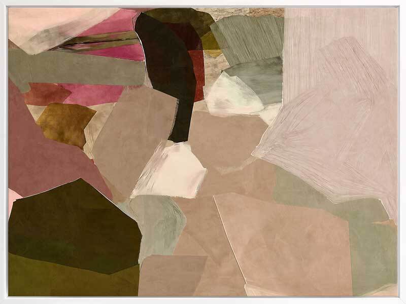 Deconstructed Desert II Canvas Art Print - Modern Abstract Wall Decor for Living Room, Bedroom & Office - Perfect for Home & Office Decor