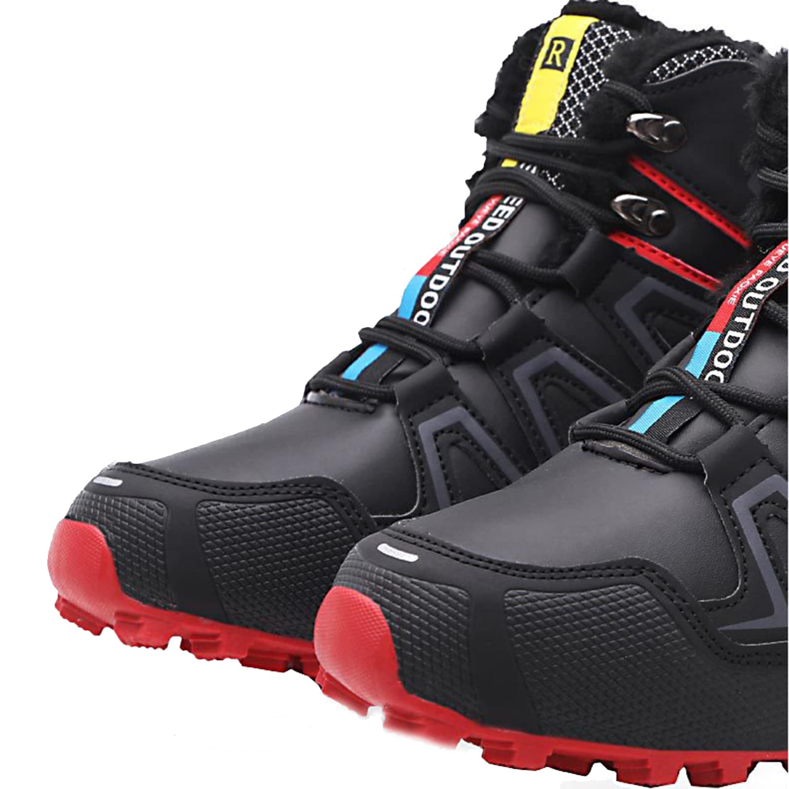 Men's Waterproof Leather Winter Golf Shoes - Warm Snow Boots for Outdoor & Indoor Golf Training - Perfect for Cold Weather Golfing & Court Sports