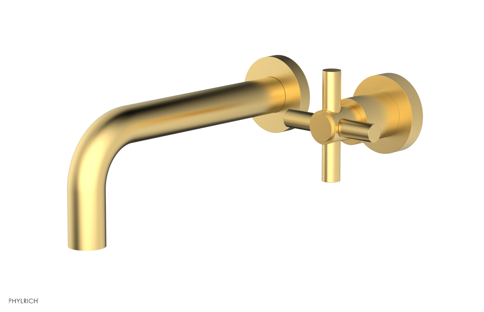 D131-15 Single Handle Wall Mount Lavatory Faucet Set - Cross Handle Design for Bathroom Sink, Perfect for Modern Home & Commercial Use