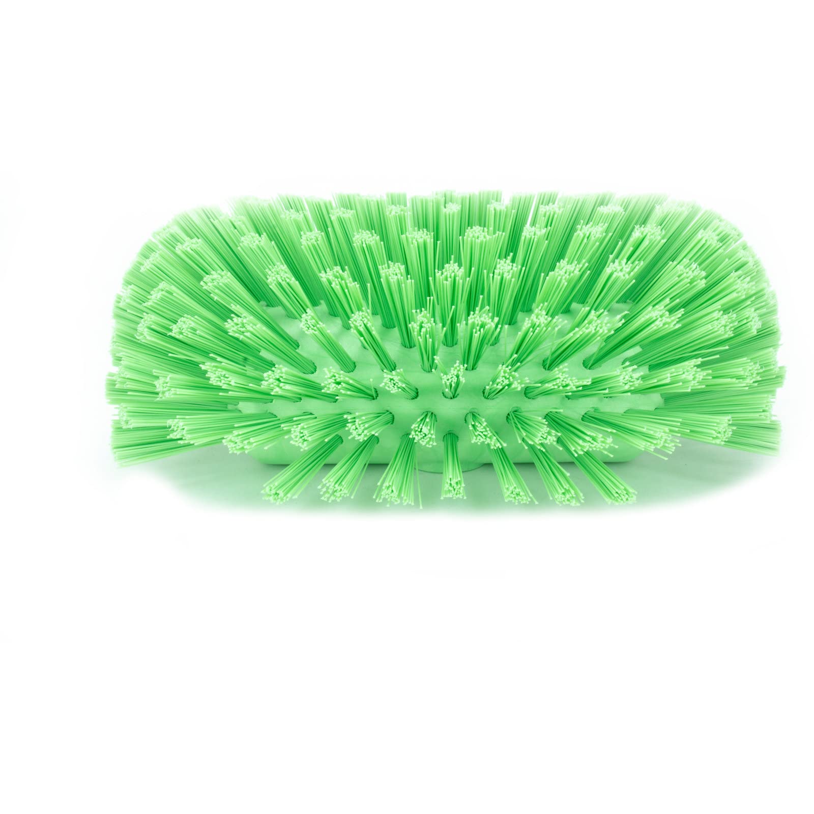 SPARTA Heavy-Duty Tank & Kettle Scrub Brush with Color-Coded Handle - Plastic Tile Cleaning Brush 5.5x9.5 Inches (Pack of 2, Lime Green) - Perfect for Deep Cleaning Pots, Pans, Bathtubs & Large Containers