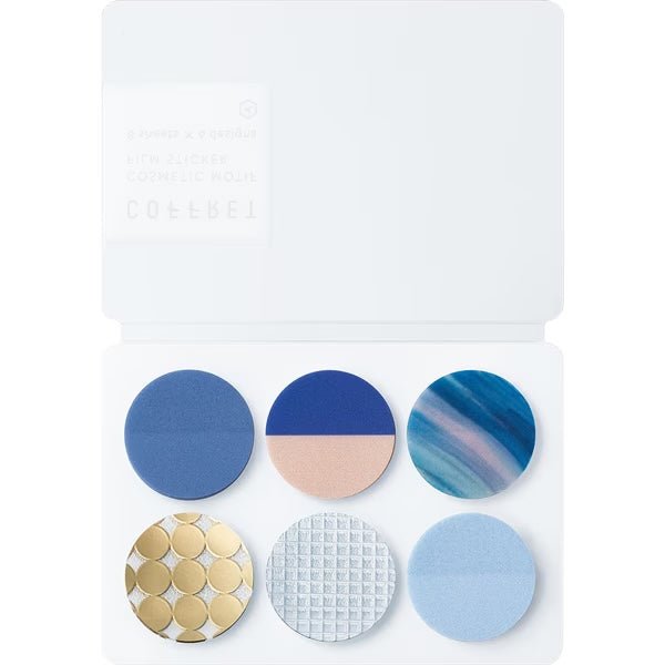COFFRET Cosmetic Motif Film Stickers Circle - Decorative Scrapbooking Supplies by KING JIM - Perfect for DIY Crafts, Journaling, and Photo Album Decoration