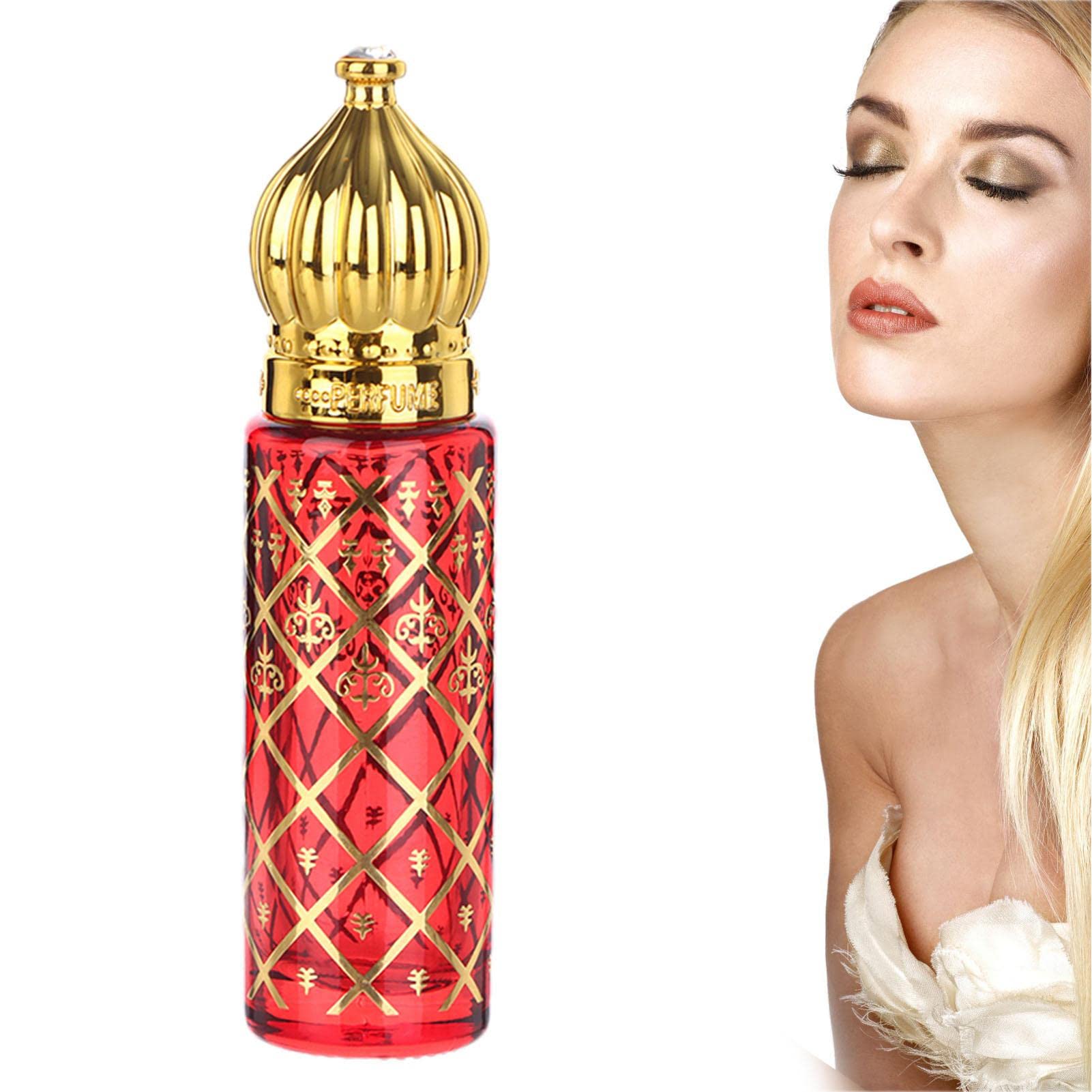 Aoren 8ml Glass Roller Bottles for Perfume & Essential Oils - Vintage Style Bronzing Fragrance Roller Bottles with Fancy Glass Design | Perfect for DIY Perfume Making, Aromatherapy, Travel & Gift Giving