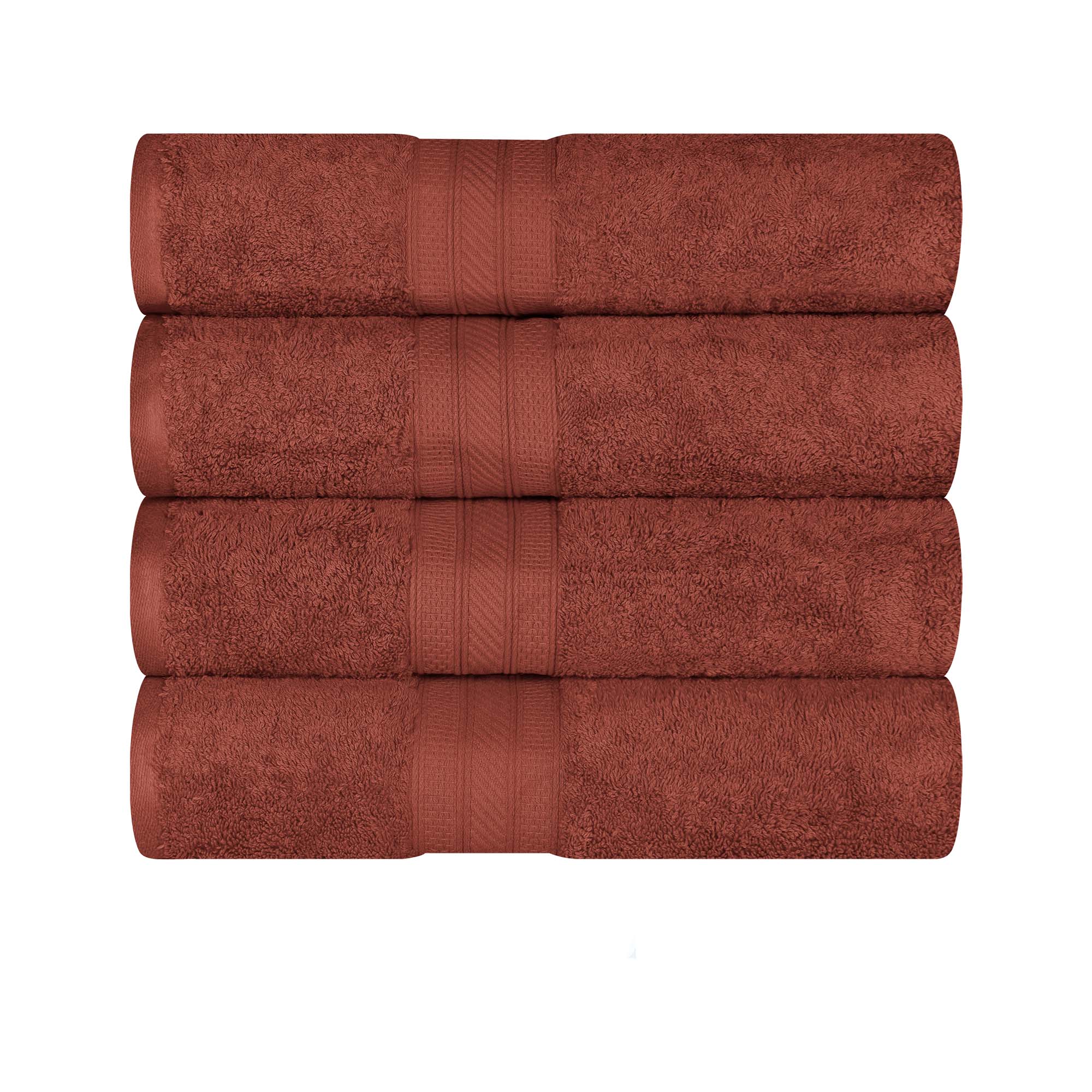 Premium Atlas Cotton 4-Piece Bath Towel Set - Ultra Absorbent, Heavyweight & Soft - Perfect for Spa, Bathroom & Luxury Home Use