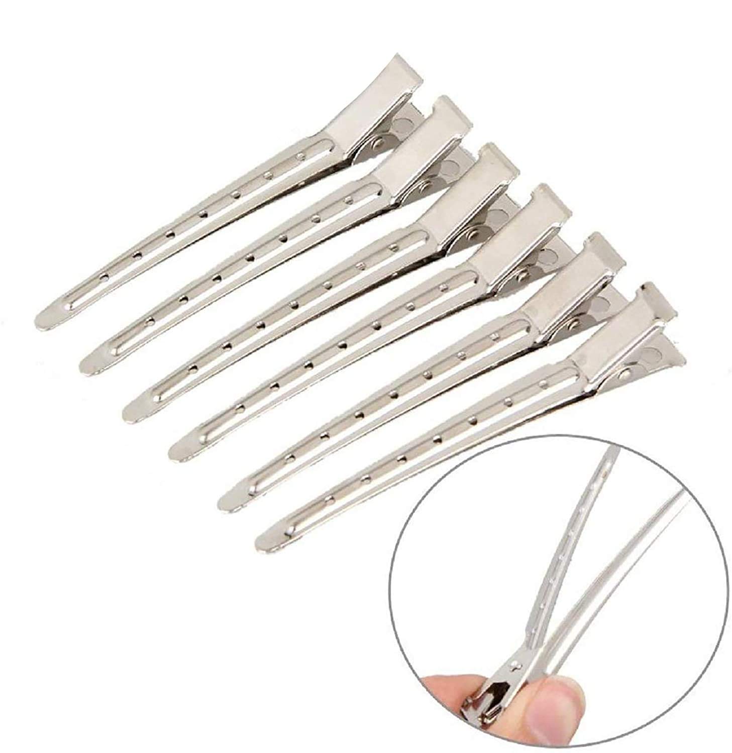 FULLY Section Hair Clips for Styling - Professional Salon Hair Clips Set of 12 - Perfect for Hairdressing, Braiding & Salon Styling