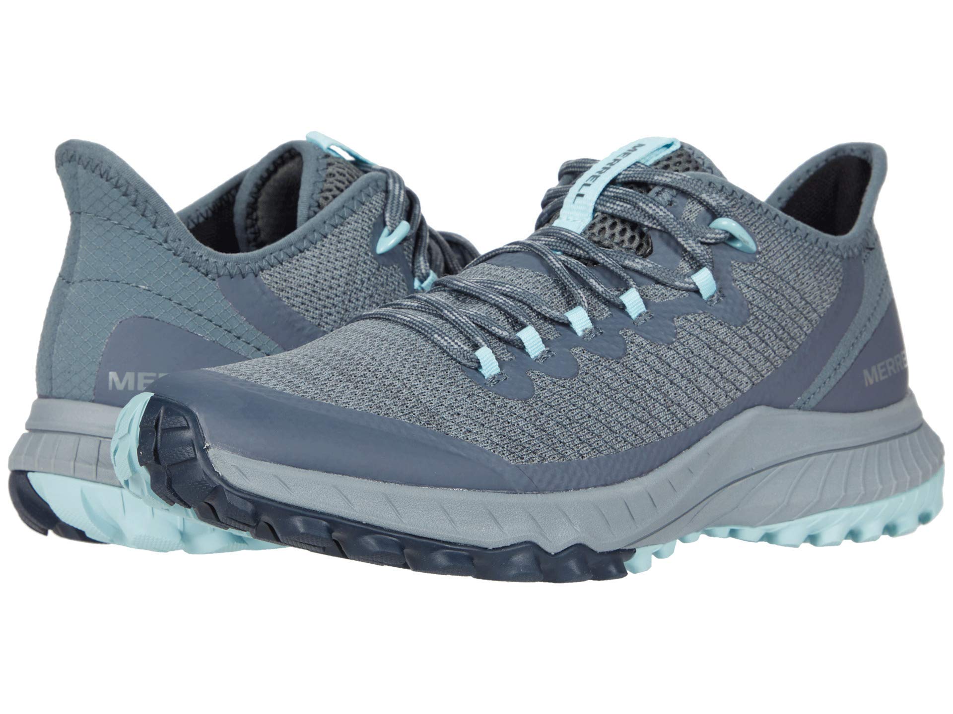 Merrell Women's Bravada Waterproof Hiking Shoes - Storm/Canal, Size 7 US - Lightweight Trail Shoes for Outdoor Adventures, Hiking & Backpacking