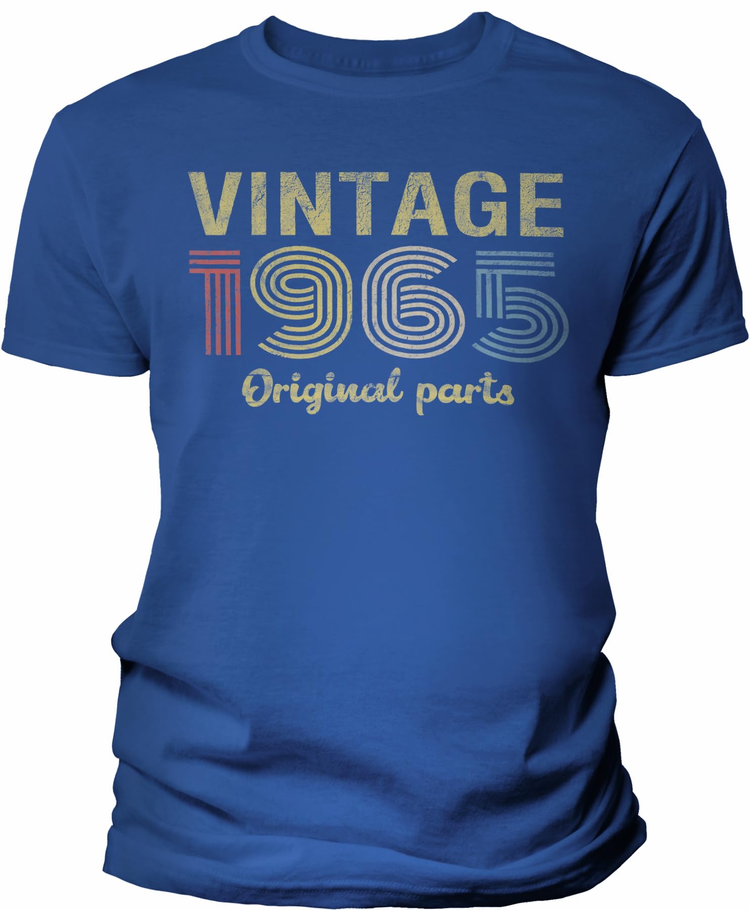Vintage 1965 Retro Birthday T-Shirt for Men - 60th Birthday Gift with Original Parts Design - Perfect for Parties, Celebrations & Special Occasions