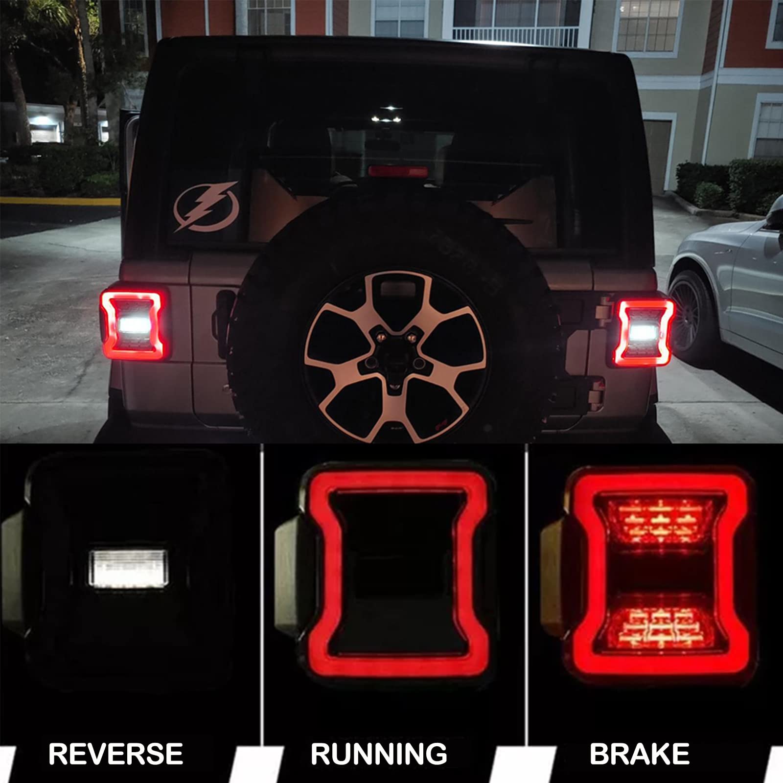 Premium LED Tail Lights for Jeep Wrangler JL/JLU 2018-2022 Models - Smoke Lens - Compatible with Sport, Sahara & Rubicon Trims - Enhanced Visibility & Style for Off-Road Adventures & Night Driving