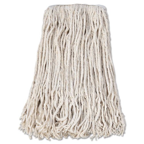 BWKCM02024S - Premium Banded Cotton Mop Head Replacement - Heavy Duty Cleaning for Floors, Tile & Hardwood - Ideal for Home, Kitchen & Commercial Use