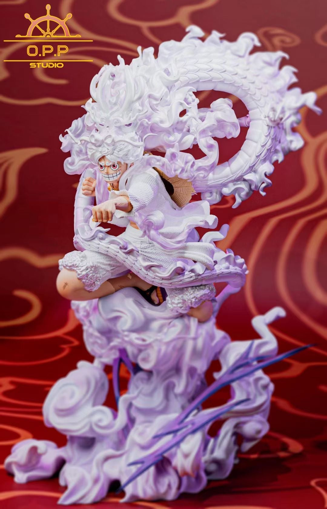 OPPS Studio Dragon Year Nika Luffy One Piece Anime Figure - Perfect for Anime Collectors, Home Decor, and Gift Giving