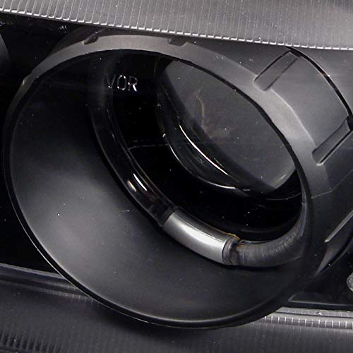 AKKON Black Halo Projector Headlights + LED Bumper Lights for 1999-2006 GMC Sierra & Yukon - High Performance Replacement Headlights for Night Driving & Off-Road Adventures