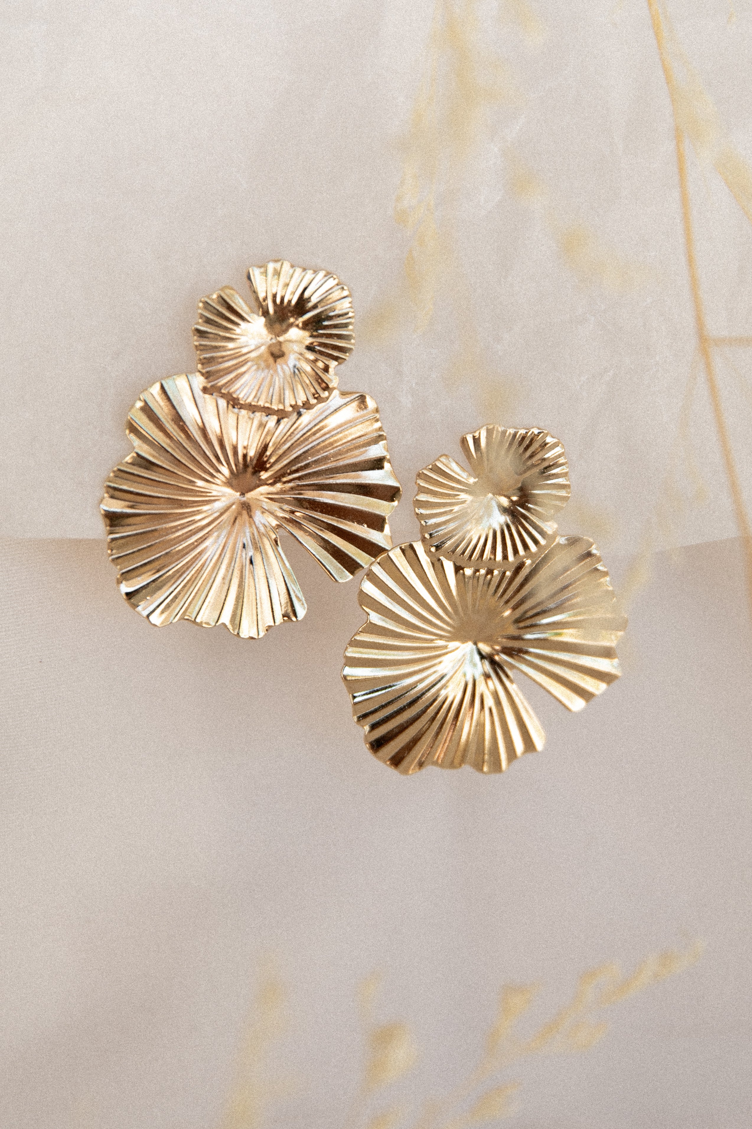 Delicate Gold Earrings for Women - Elegant Dangle Hoop Earrings for Daily Wear & Special Occasions