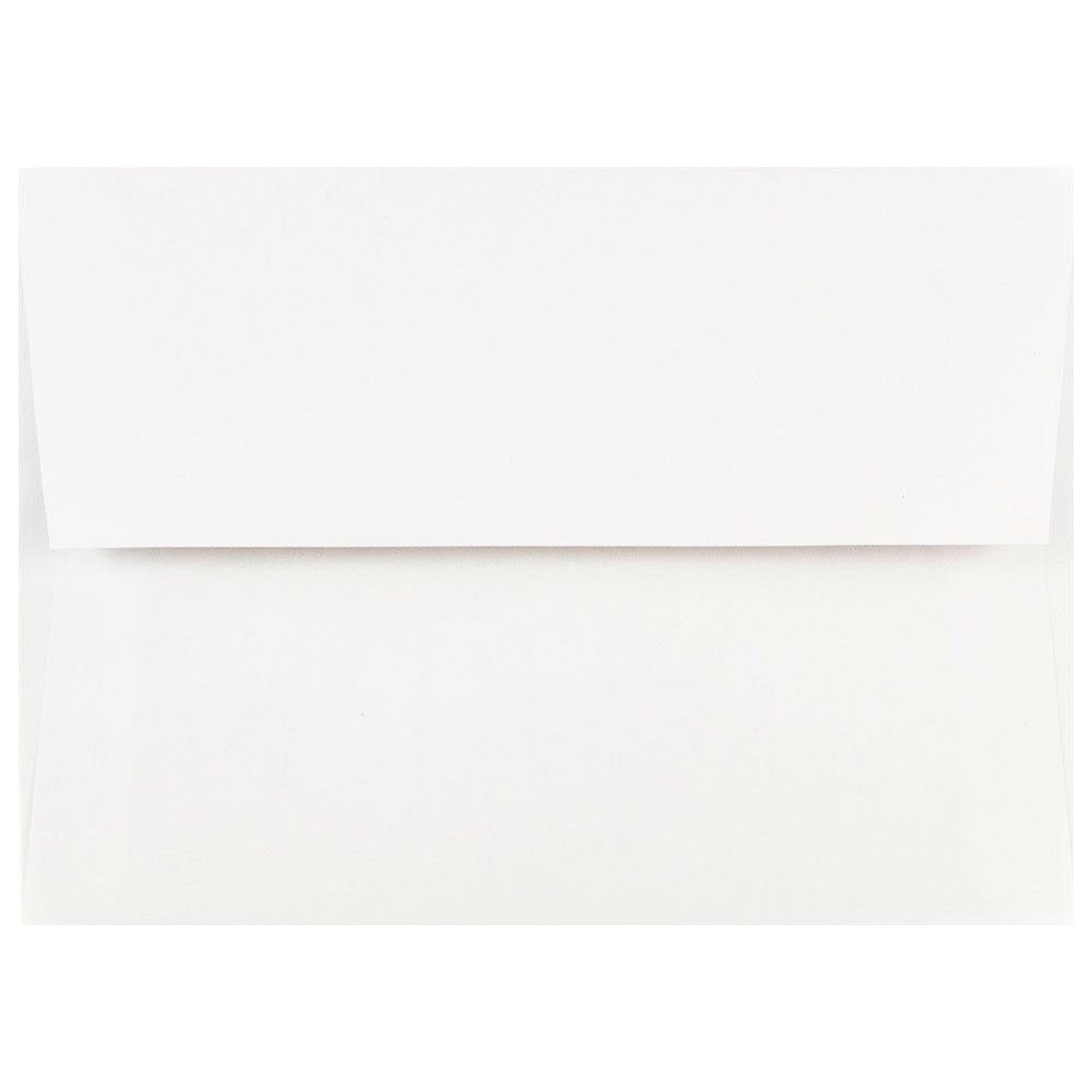 JAM PAPER A7 White Invitation Envelopes 5.25x7.25 - 500 Pack for Wedding & Events