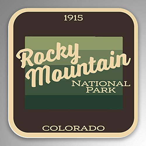 Rocky Mountain National Park Vinyl Decal Sticker - Waterproof Car Bumper Sticker 5 Inch - Perfect for Cars, Trucks, Laptops & Travel Mugs - Great for Outdoor Enthusiasts & Nature Lovers