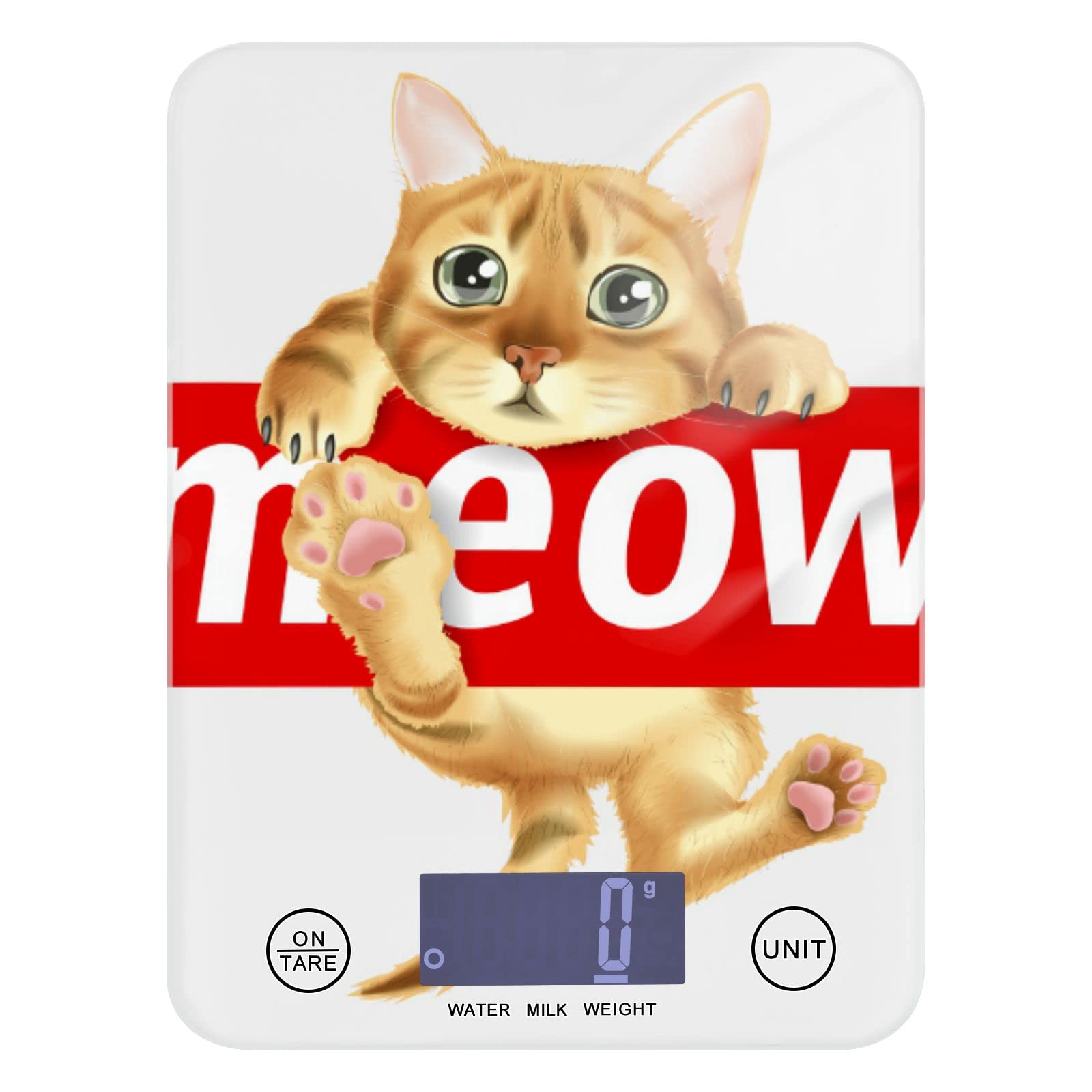 **Waterproof Digital Kitchen Scale for Cat Food - Precise Ounces & Grams Measurement, Ideal for Cooking, Baking & Weight Loss - Perfect for Pet Owners & Home Chefs**