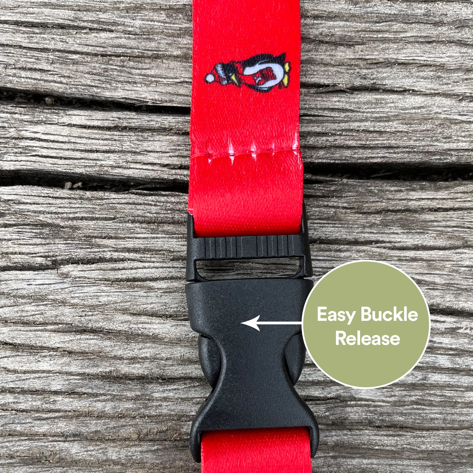 Youngstown State University Cactus Lanyard - Detachable Breakaway Keychain with Snap Buckle for ID Badge, Car Keys & Penguins Accessories (Red) - Perfect for Campus, Office & Event Use