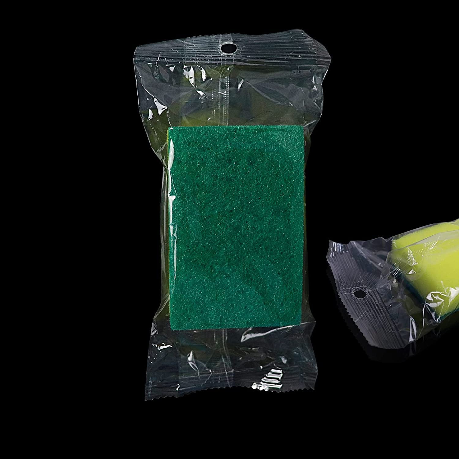 670 Pack Individually Wrapped Kitchen Sponges - Non-Scratch Dishwashing Scrubbers for Sink Cleaning (0.98inch/2.5cm Thin) | Bulk Case of Small Mini Sponges | Perfect for Daily Dish Washing, Counter Cleaning & Household Chores