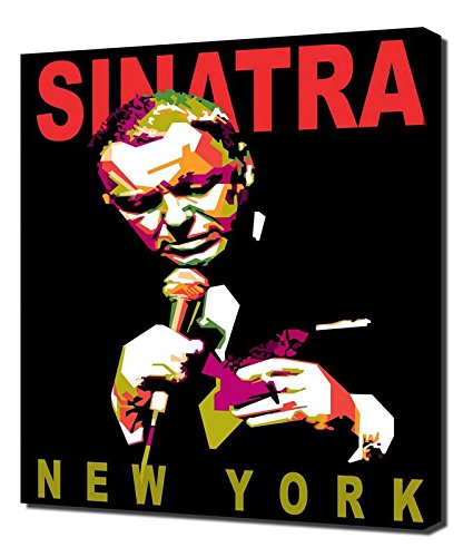 Frank Sinatra Pop Art Canvas Print - Stretched Wall Art Decor for Living Room, Bedroom & Office - Premium Gallery Wrap