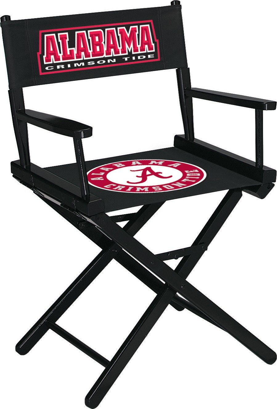 Official NCAA Licensed Short Directors Chair - Table Height Adjustable Folding Chair for Sports Fans, Tailgating, and Outdoor Events