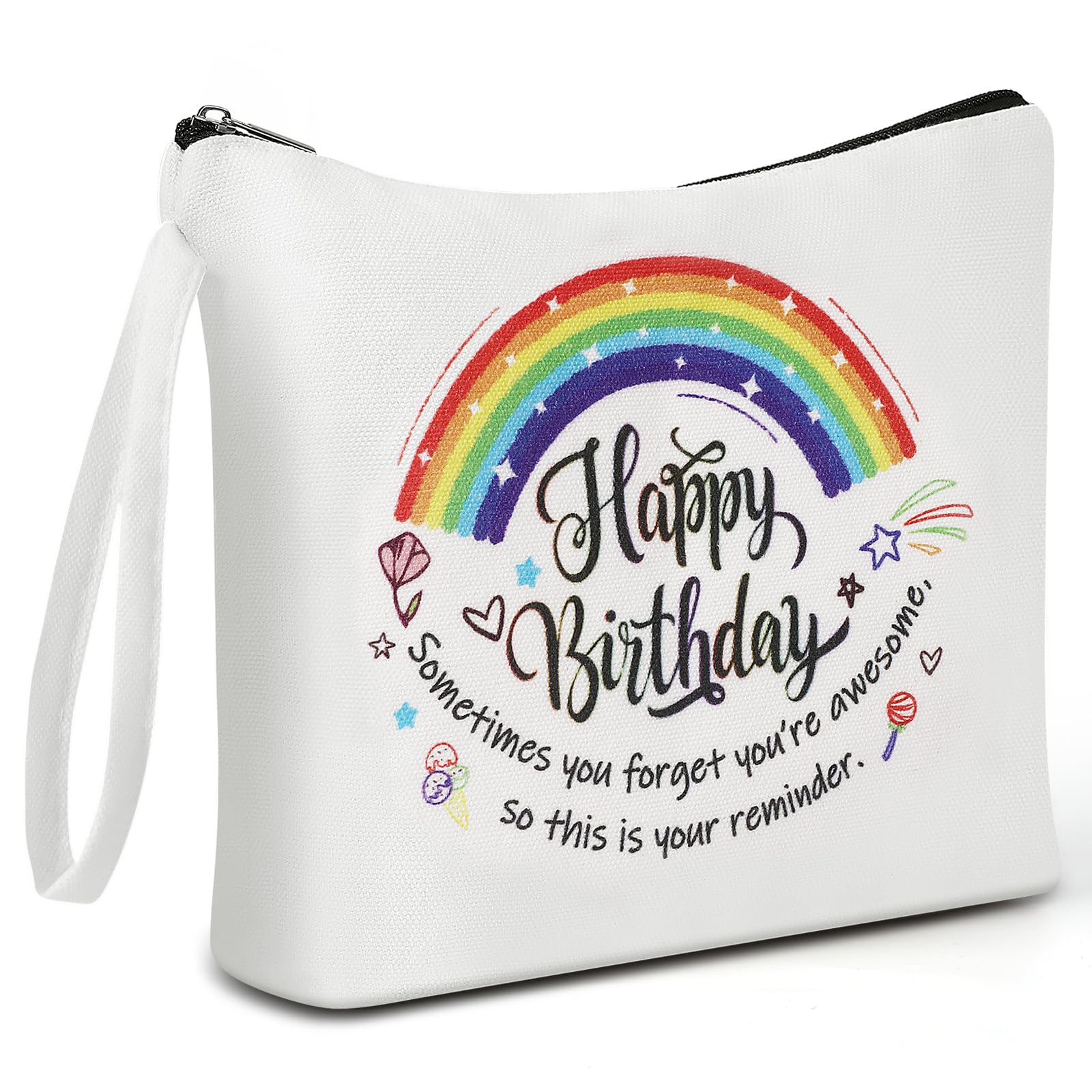 Stylish Canvas Makeup Bag for Women - Perfect Travel Cosmetic Organizer & Birthday Gift for Mom, Friend, and Family - Ideal for Daily Use, Travel, and Gifting