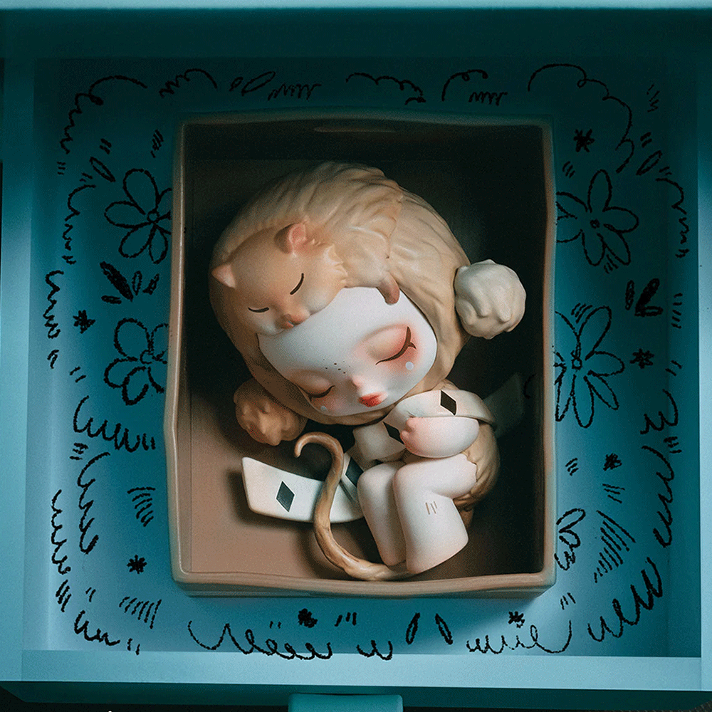 SkullPanda Blind Box Display Case (12 Pack) - Cute Collectible Figures for Anime Fans, Perfect for Shelf Decoration & Office Desk Display