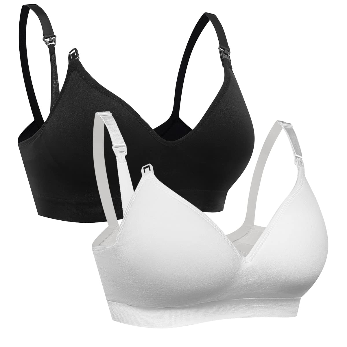 Vevarble Wireless Maternity Nursing Bras for Women - Soft Comfortable Pregnancy & Breastfeeding Bras - Perfect for Daily Wear, Sleeping, and Nursing at Home or Work