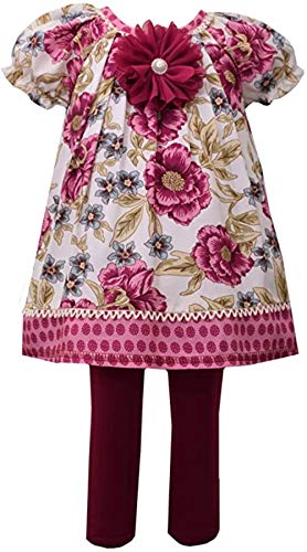 Burgundy Floral Pants Set
