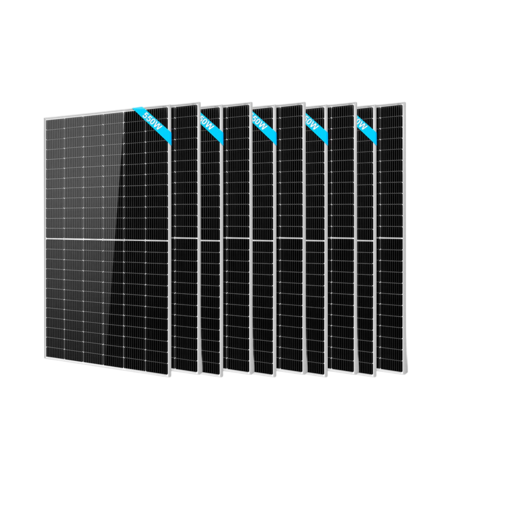 SunGoldPower 550W Monocrystalline PERC Solar Panel - High Efficiency 550 Watt Solar Module for Home, RV & Off-Grid Power | SG-550WM | Durable Weather-Resistant Design for Outdoor Energy Solutions