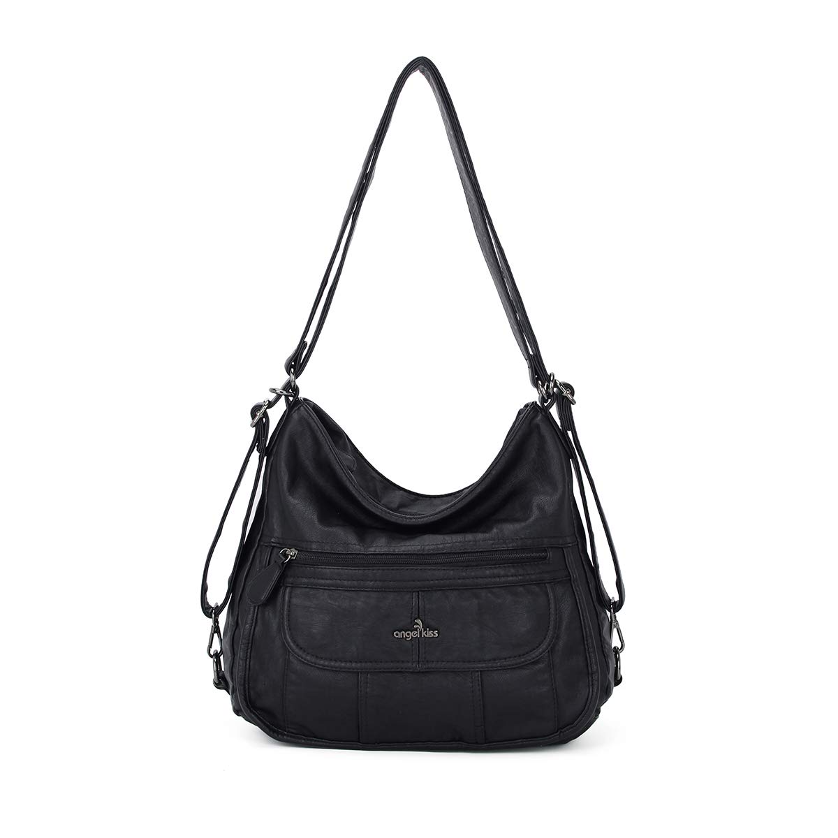 Stylish Women's Designer Leather Hobo Handbag - Shoulder Bucket Crossbody Purse Set of 4 | Perfect for Work, Travel & Everyday Use