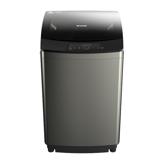 Sharp ES F100G 10KG Top Load Washing Machine with Free Air Fryer KF AF70M - Perfect for Laundry Rooms, Apartments & Small Homes