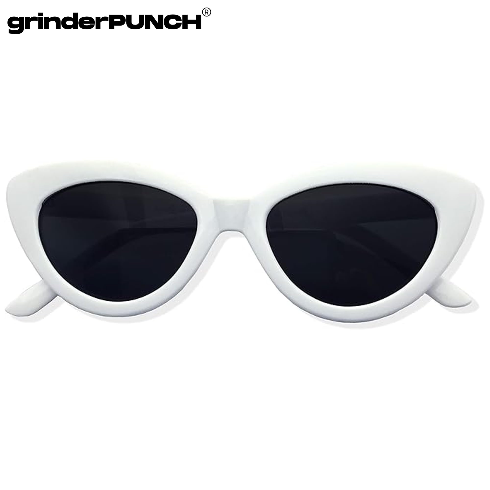 Stylish grinderPUNCH Women's Cat Eye Sunglasses - Celebrity Fashion Sunglasses for Women - UV Protection & Trendy Accessory for Beach, Driving & Outdoor Activities