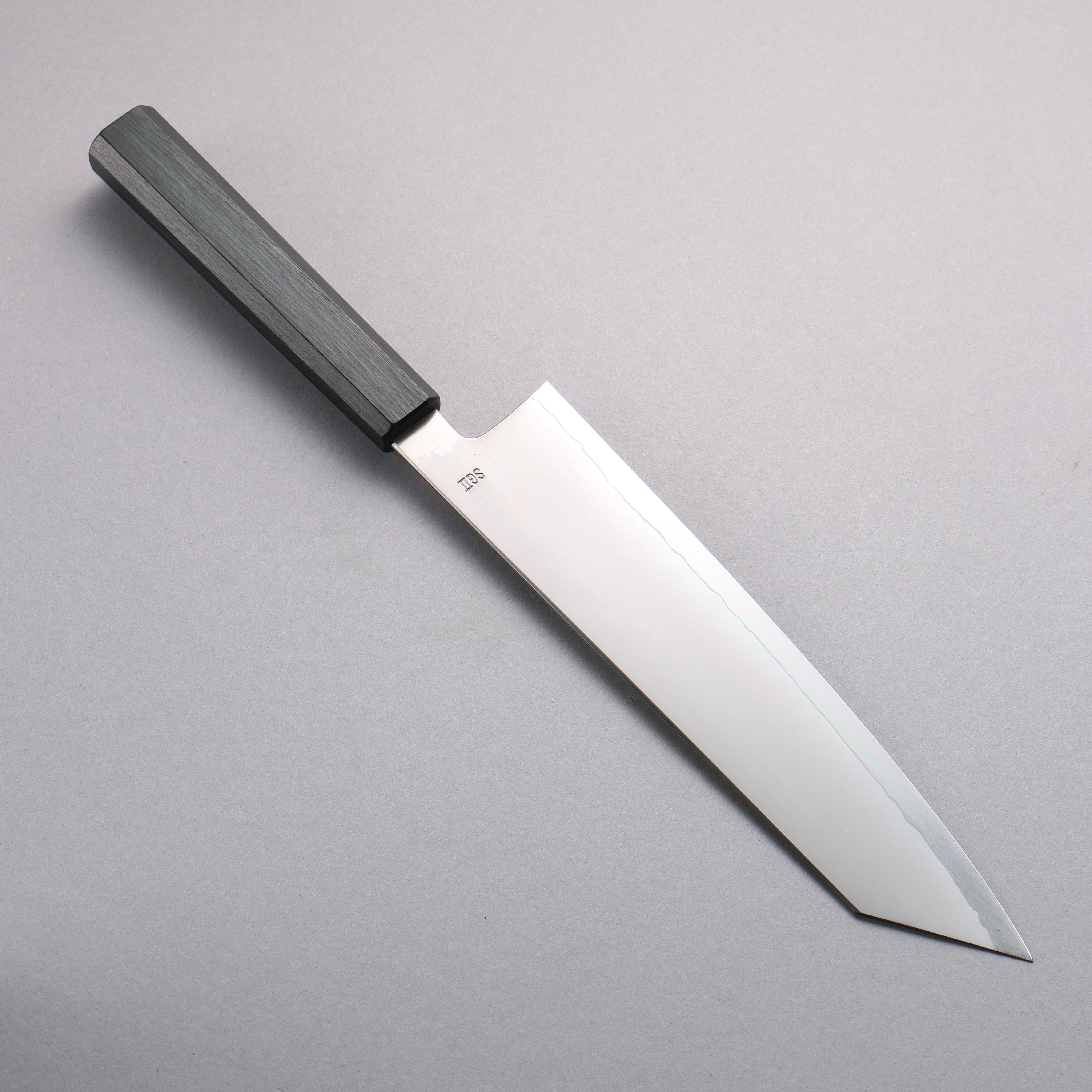 Premium SG2 Kasumitogi Kiritsuke Gyuto 240mm Japanese Chef Knife with Indigo Dyed Oak Handle - Perfect for Sushi, Sashimi & Precision Cutting