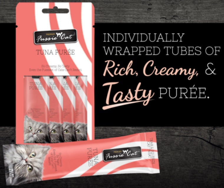 Premium Tuna Puree Cat Treats for Kittens & Adult Cats - Grain-Free, High-Protein Snack for Training & Rewards - Perfect for Picky Eaters & Digestive Health