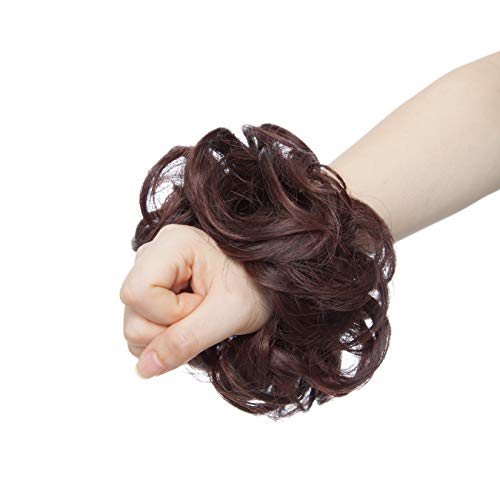 Messy Bun Hair Extension for Curly Hair - Clip-in Updo Hairpiece for Women | Perfect for Weddings, Parties & Everyday Styling