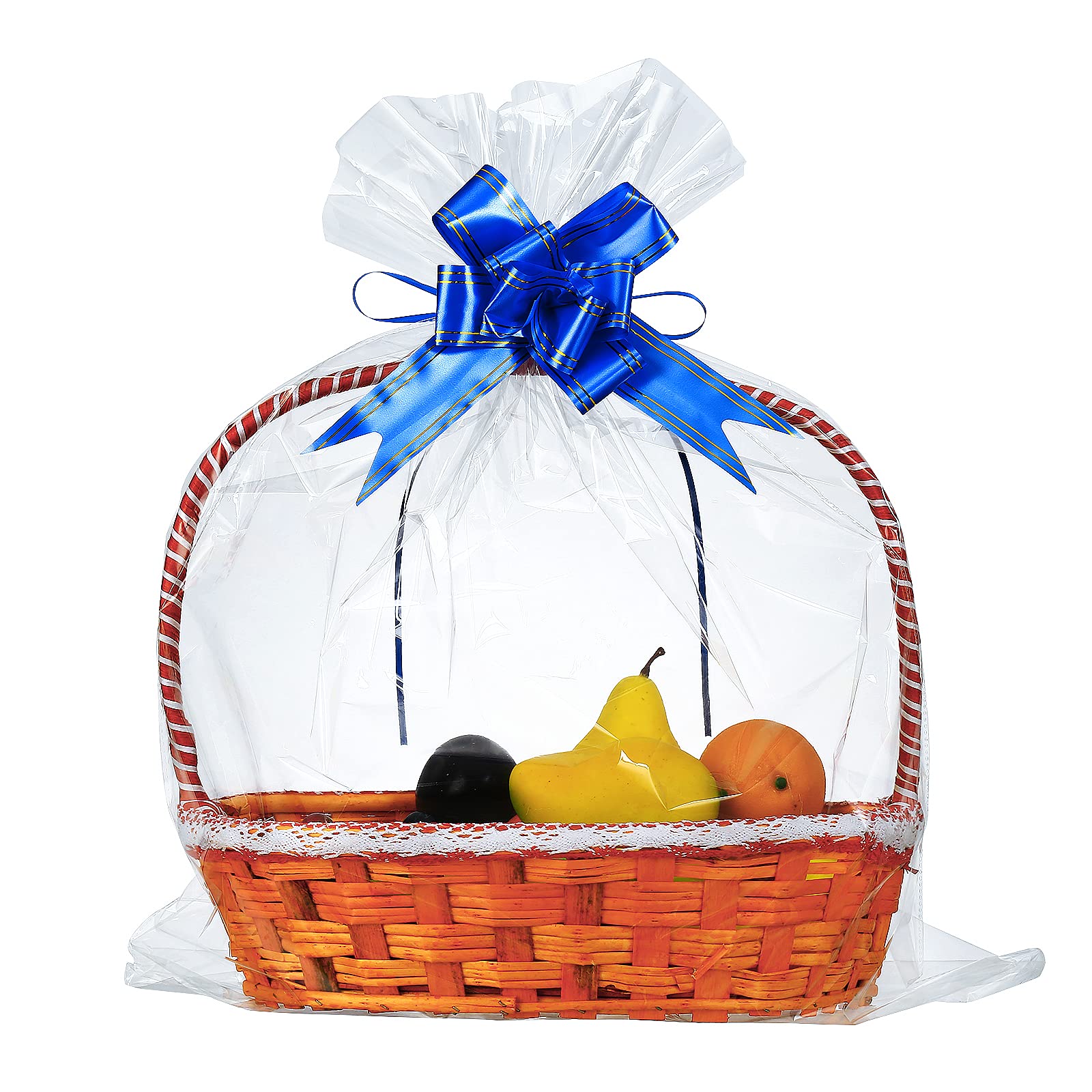 50 Pack Large Clear Cellophane Bags 24x30 for Gift Wrapping & Treats
