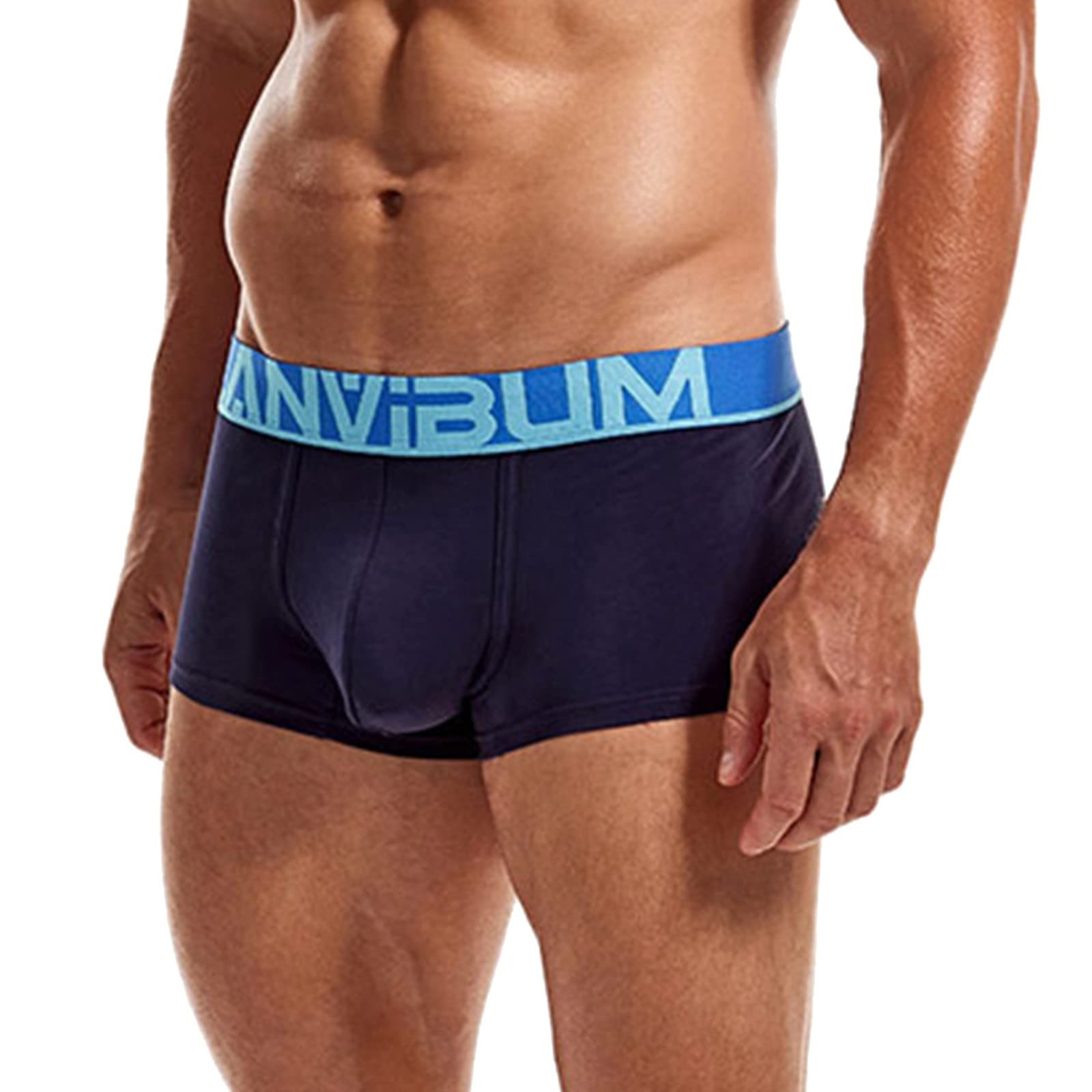 **Men's Boxer Briefs 6-Pack - Soft Cotton Underwear for Men, Breathable & Comfortable, Solid Color Boxer Shorts - Perfect for Everyday Wear, Gym & Sleep**
