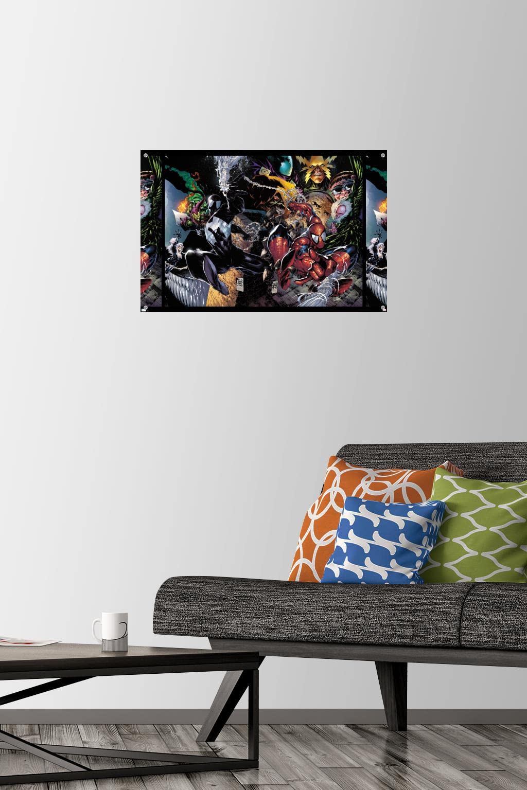 Marvel Comics Spider-Man Amazing Spider-Man #4 Wall Poster with Push Pins - Superhero Room Decor for Comic Fans & Collectors