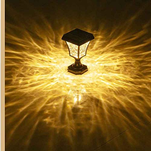 Solar LED Garden Lights Outdoor Waterproof - Warm White Pillar Landscape Lighting for Yard, Pathway, Park Decoration - Perfect for Patio, Lawn, Driveway, and Garden Decor