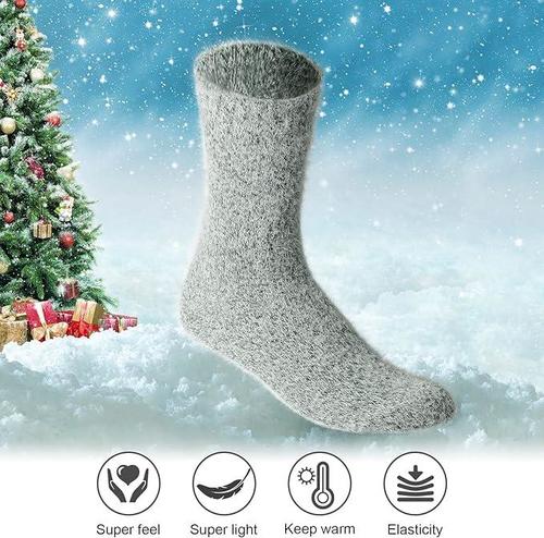 5 Pairs Women's Winter Fuzzy Warm Wool Socks - Cozy Thick Knit Socks for Home, Sleeping & Indoor Comfort - Perfect for Cold Weather & Relaxation