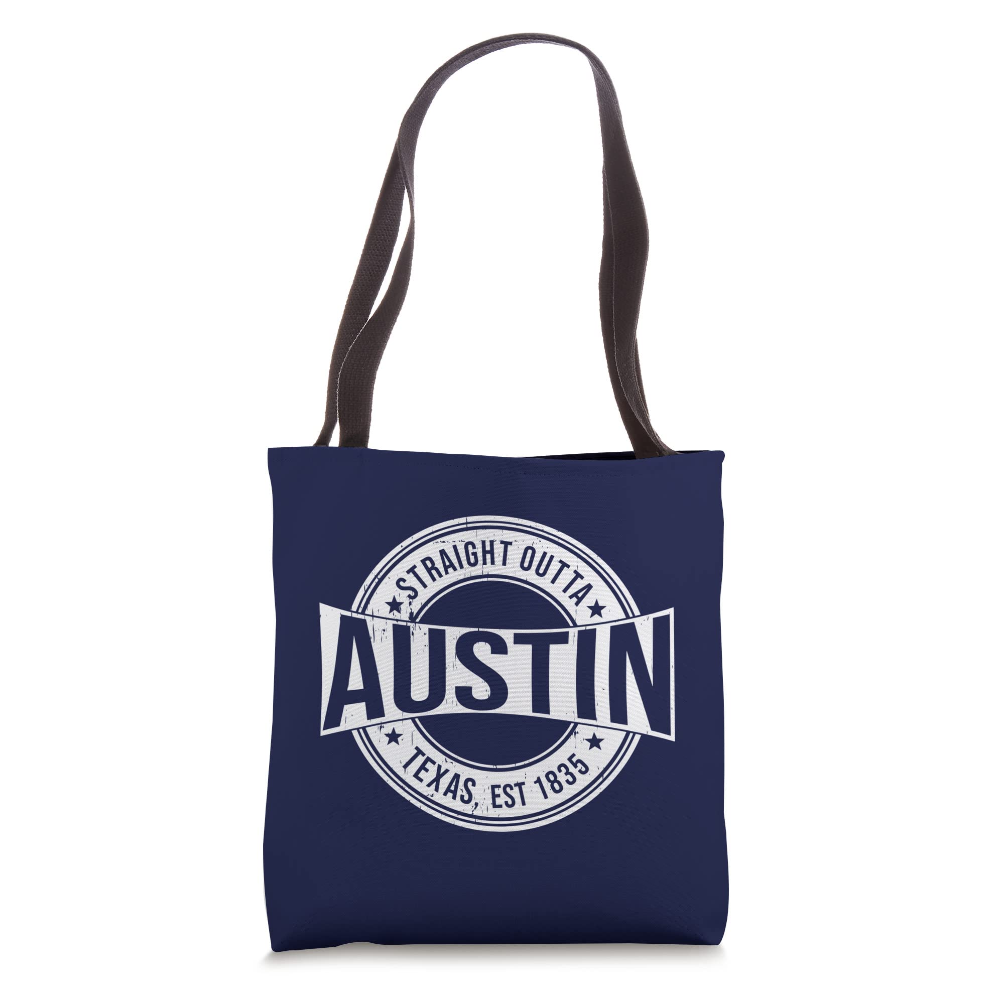 Stylish Austin Texas Tote Bag - Durable Cotton Canvas Shopper with Long Handles - Perfect for Groceries, Beach Trips & Farmers Market