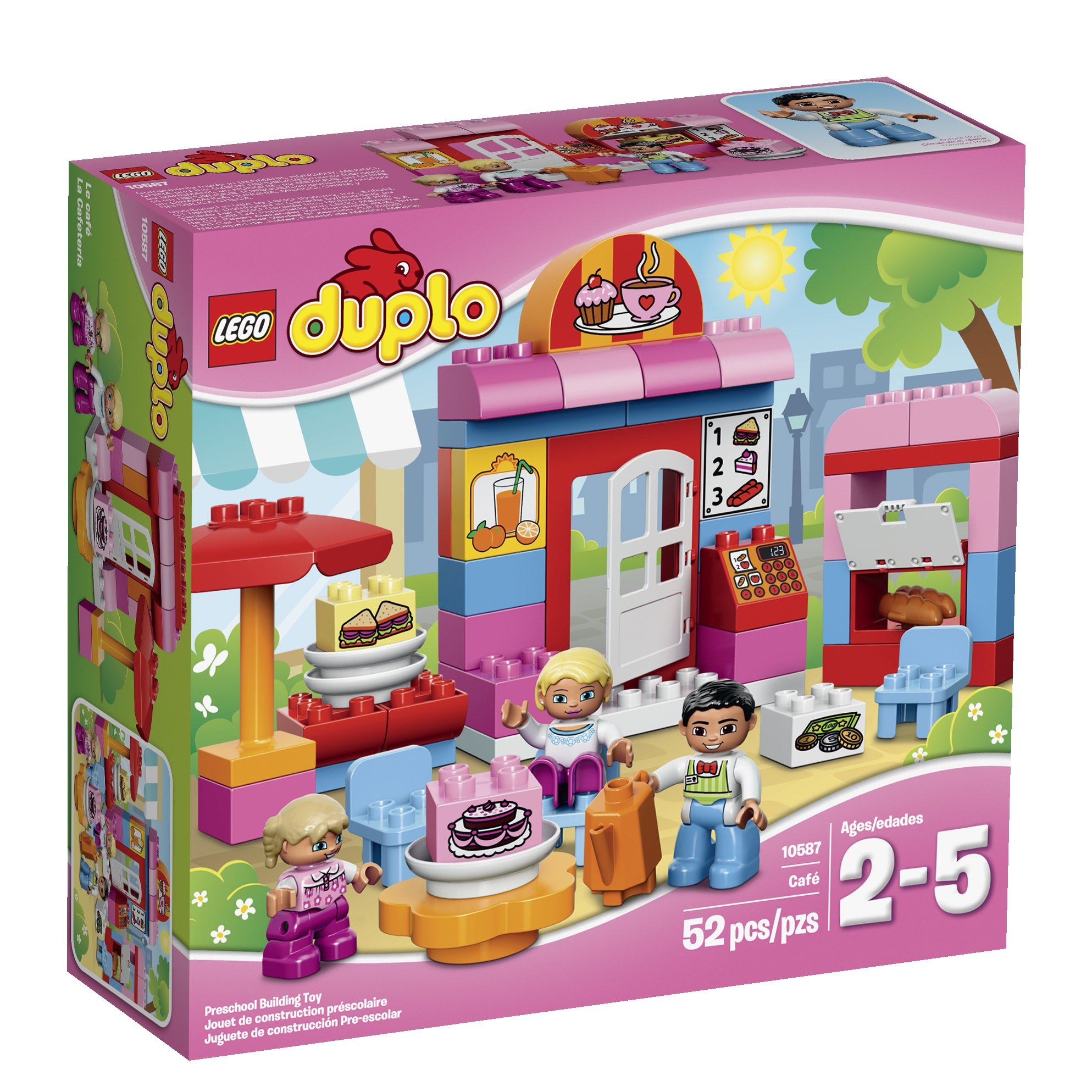 LEGO DUPLO Cafe 10587 Building Blocks Toy Set for Toddlers - Creative Play & Learning for Kids Ages 2-5 - Perfect for Pretend Play, Birthday Gifts & Early Education