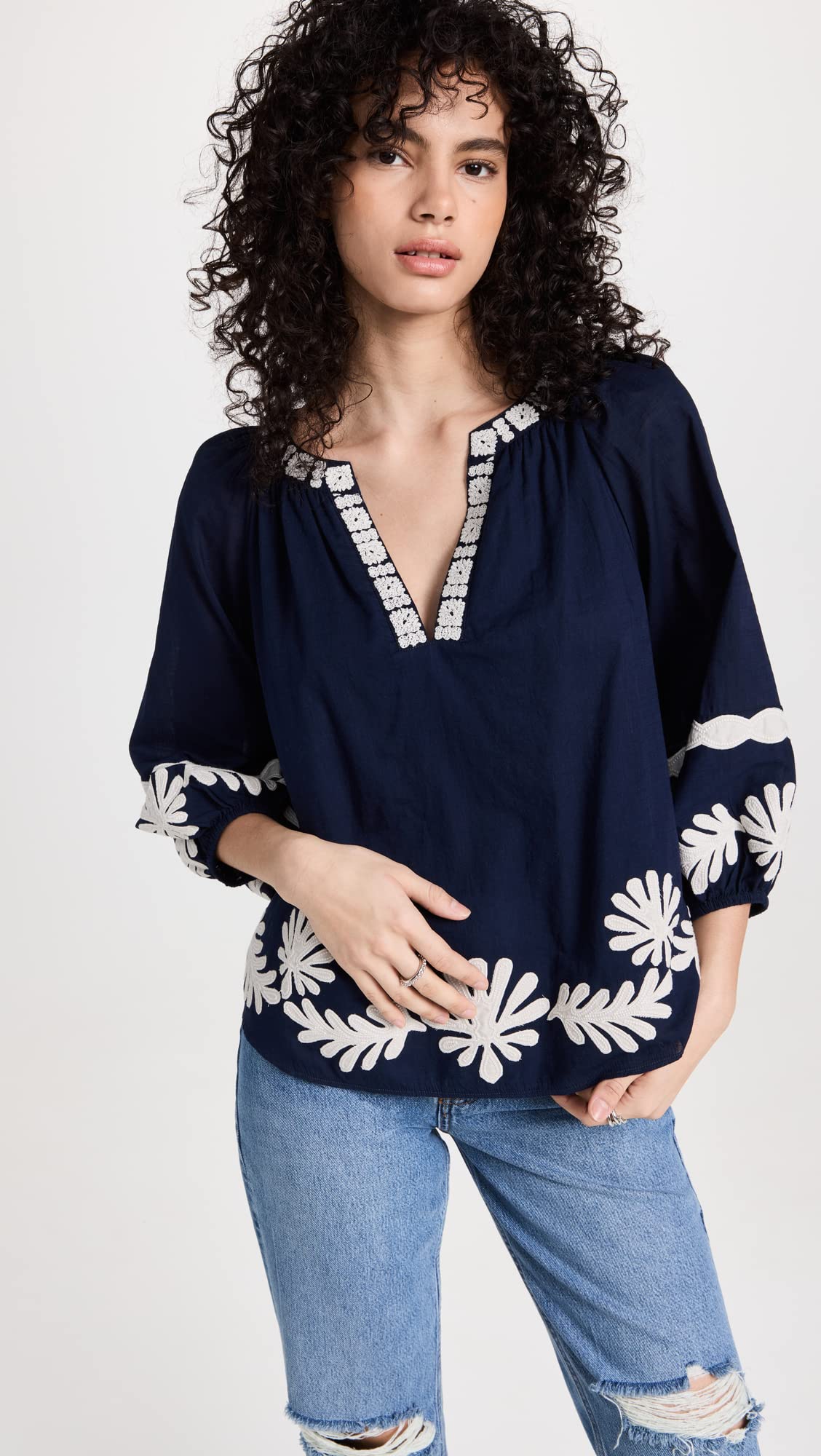 Velvet Women's Amy Blouse - Elegant Long Sleeve Tops for Work & Party | Comfortable & Stylish Office Wear & Evening Outfits