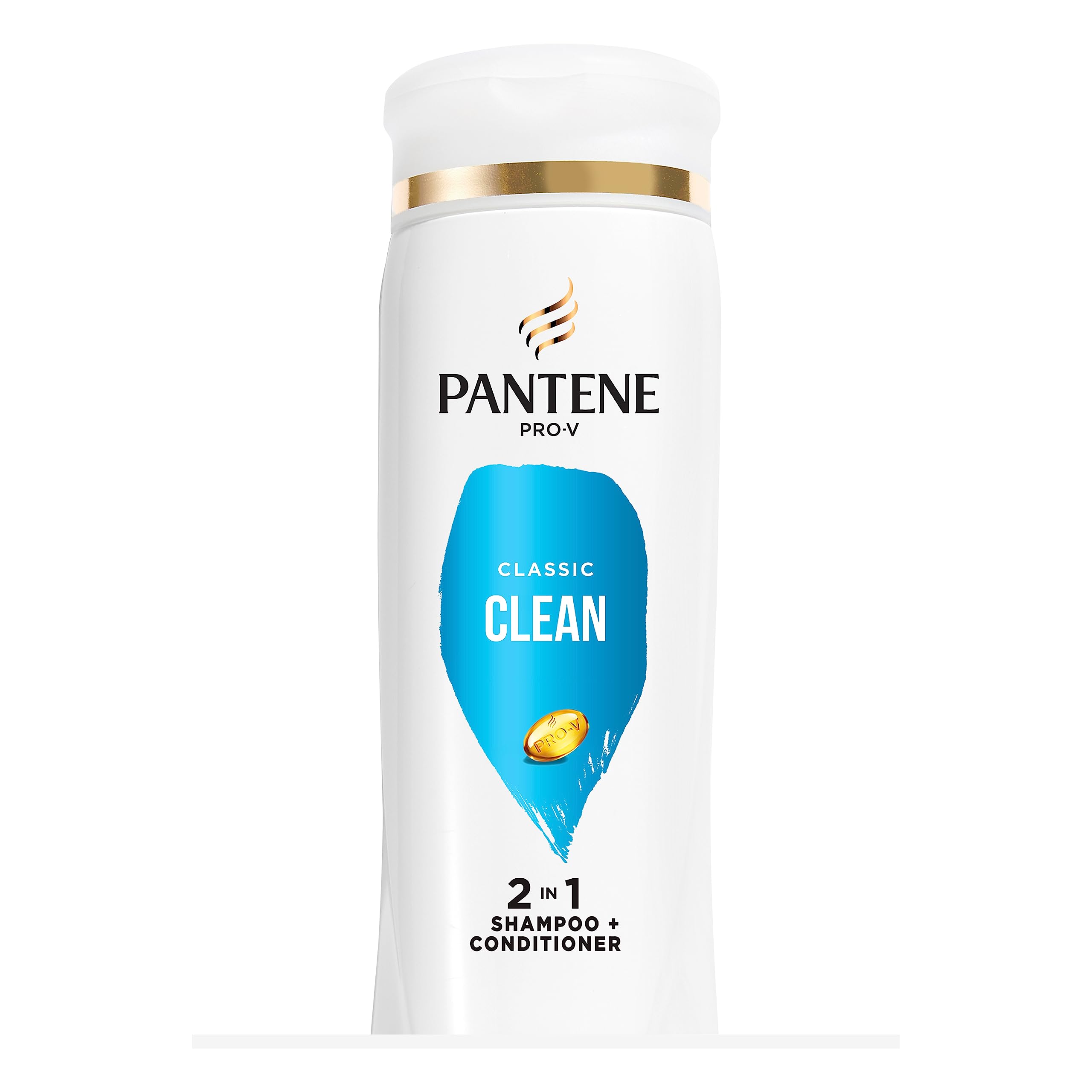Pantene PRO-V Classic Clean 2-in-1 Shampoo & Conditioner for All Hair Types - 12 fl oz - Daily Moisturizing & Strengthening Hair Care - Perfect for Home, Travel & Gym Use