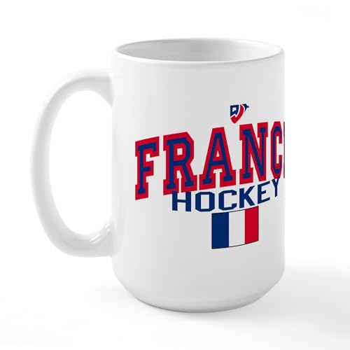 White - FR France Hockey Large Mug