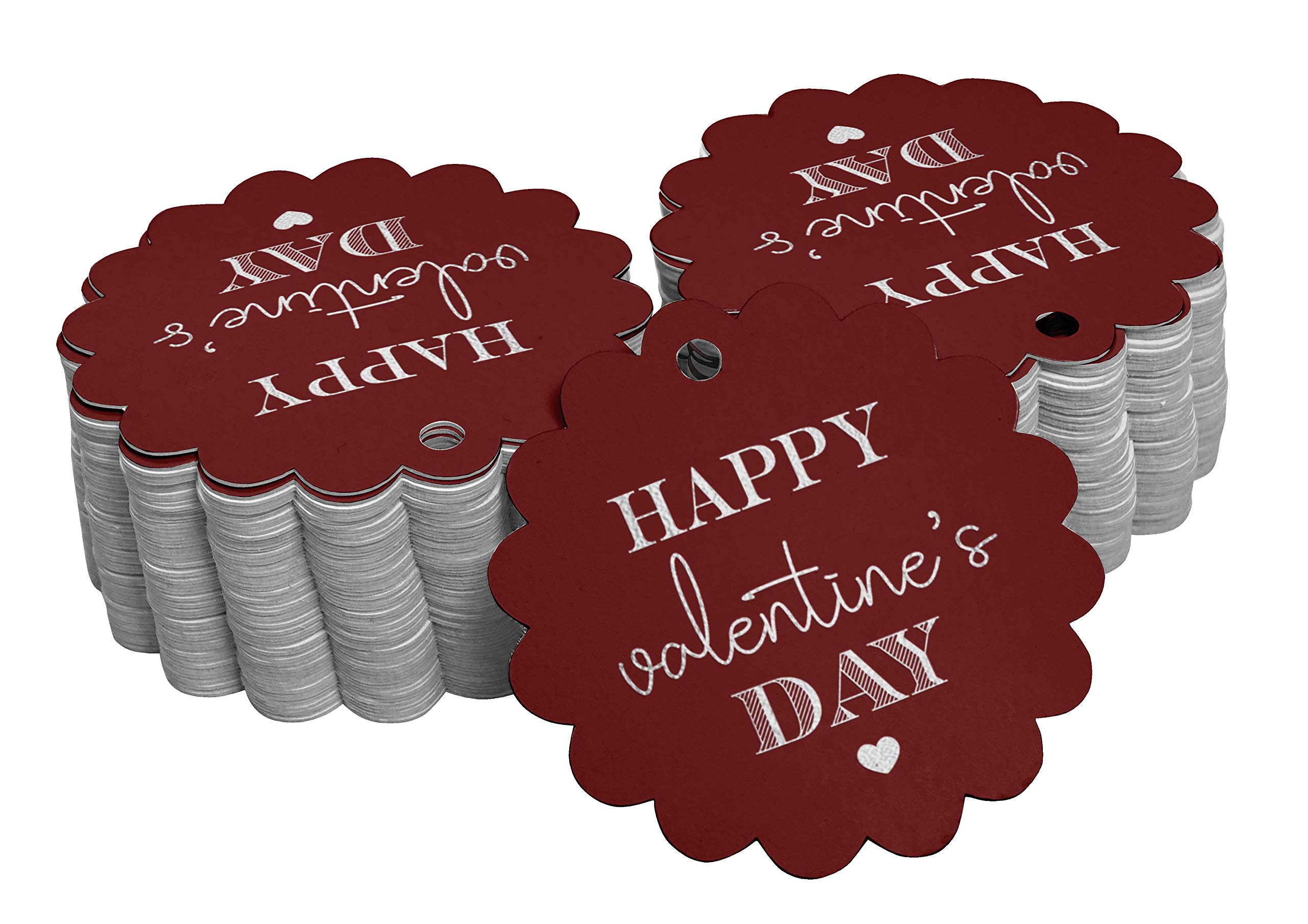 50pcs Real Silver Foil Valentine's Day Gift Tags - Romantic Heart-Shaped Hang Tags for Valentine Gifts, Party Favors, Wedding Decorations & DIY Crafts