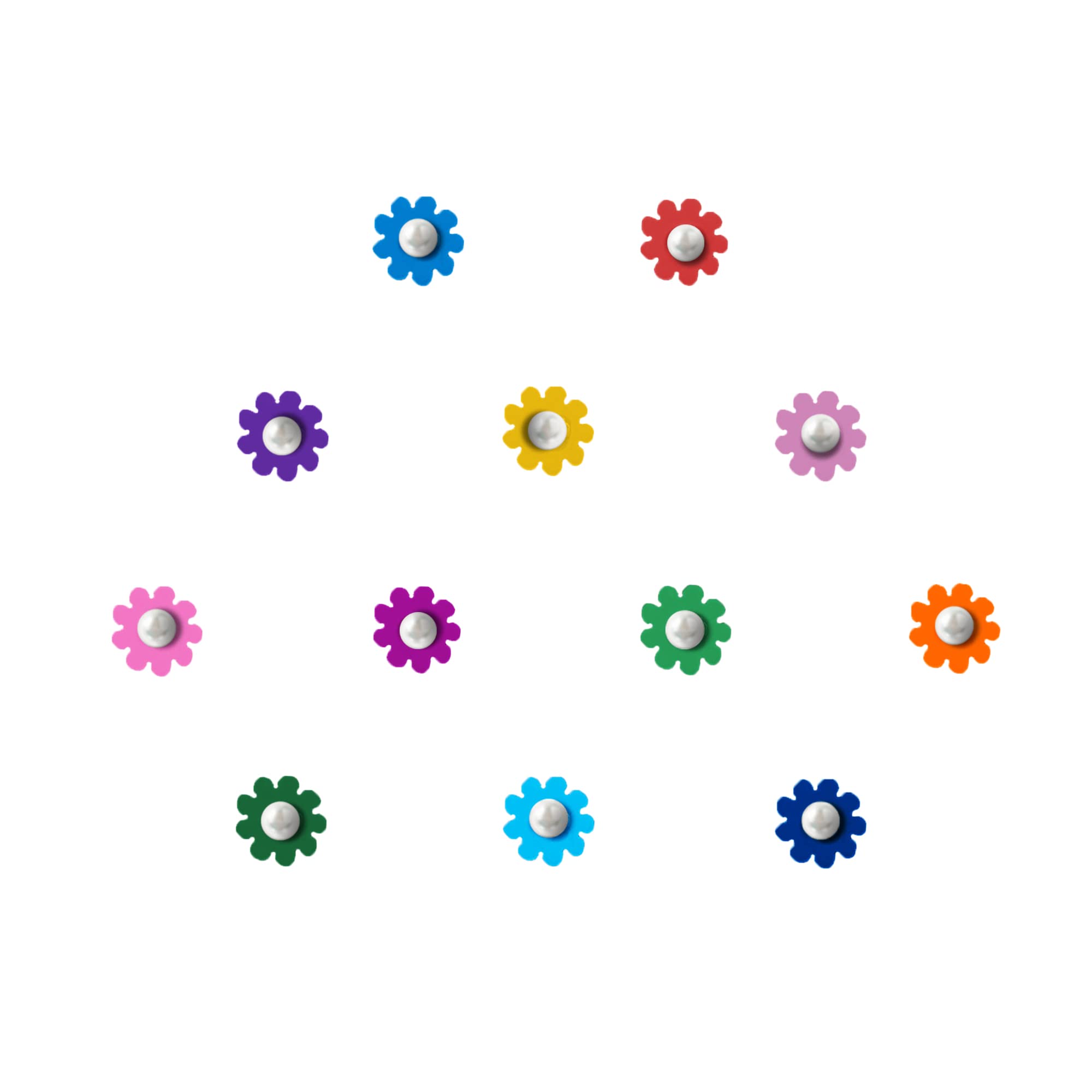 Comet Busters Cute Floral Baby Bindis for Girls - 6mm Face Decoration Stickers (BB019) - Perfect for Birthday Parties, Festivals & Kids Costume Accessories