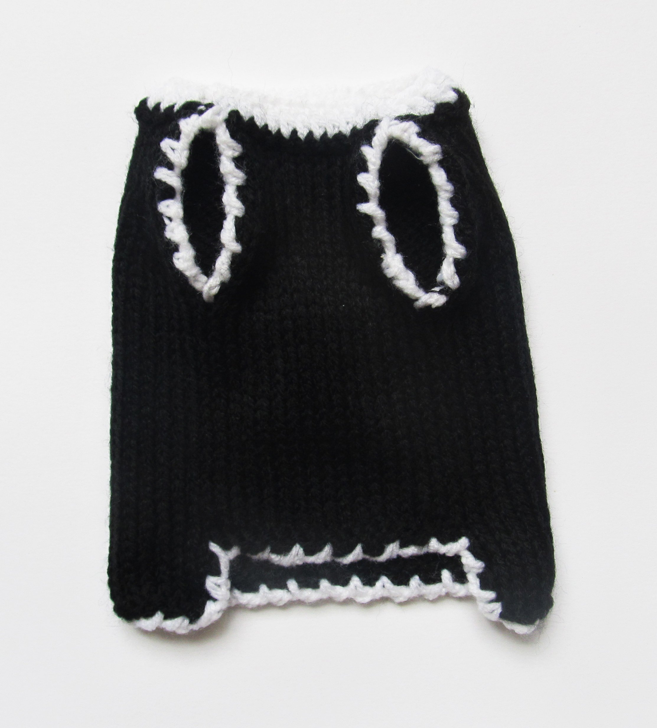 Skull Dog Sweater - Halloween Pet Costume for Small Dogs (XXXS) - Black & White - Perfect for Yorkie, Chihuahua, Teacup Puppies - Male & Female - Cozy Outfit for Halloween Parties, Pet Photos & Winter Walks