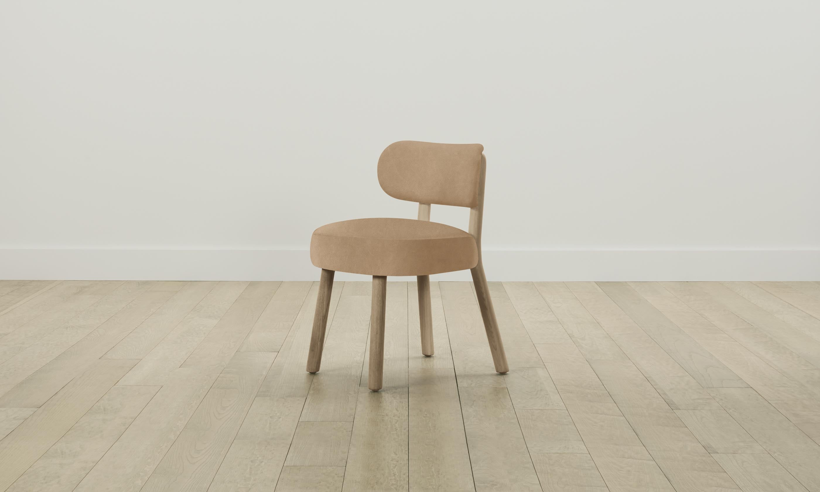 The Jane Dining Chair - Premium Tuscan Leather in Camel Color - Perfect for Modern Dining Rooms & Kitchen Tables