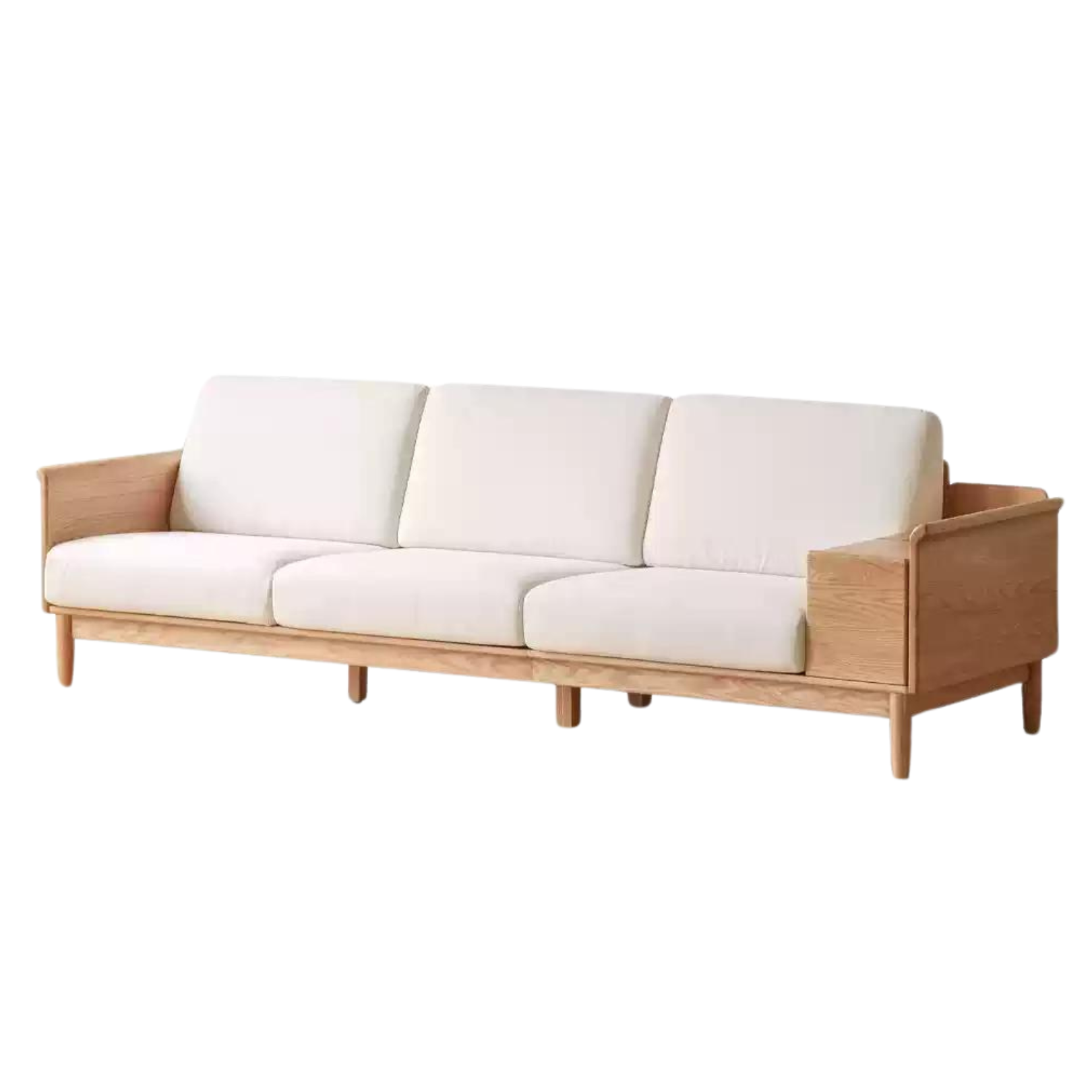 out of stock 109.4x33.4x33 inch / 278x85x84 cm / Natural wood color / sofa (pear white)