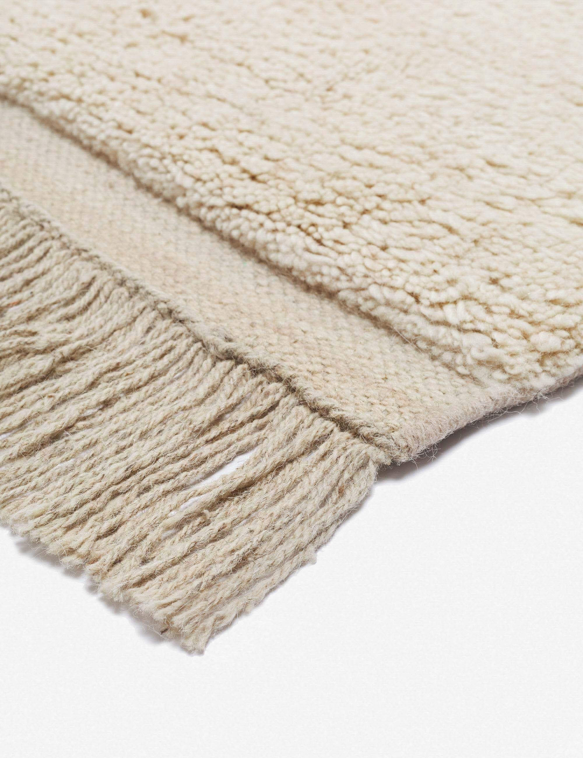 Hand Knotted Wool Moroccan Shag Rug - Soft & Durable - Perfect for Living Room, Bedroom & Nursery Decor - Free Shipping USA